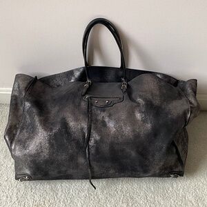 BALENCIAGA Metallic Milky Way Papier A4 Tote Bag